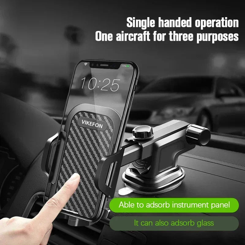 Support de téléphone portable universel à ventouse pour pare-brise de voiture, support de téléphone portable à 360° pour tableau de bord