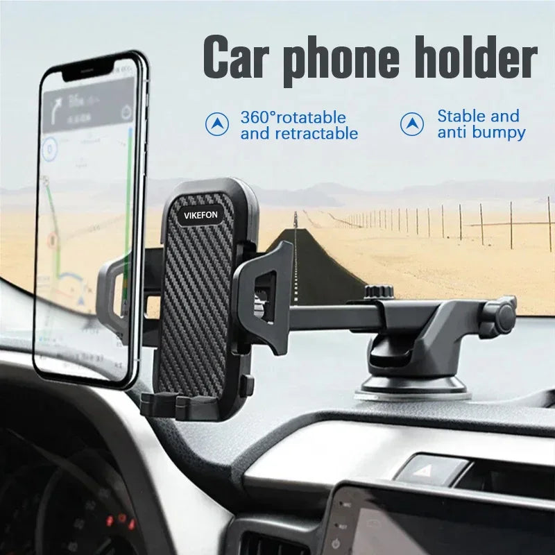 Support de téléphone portable universel à ventouse pour pare-brise de voiture, support de téléphone portable à 360° pour tableau de bord