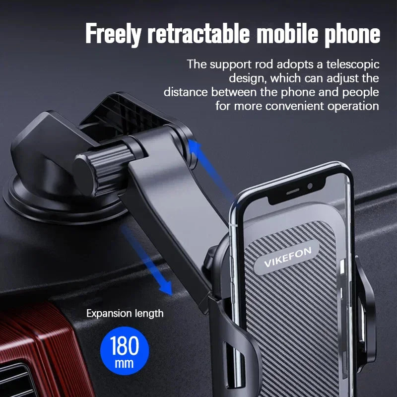 Support de téléphone portable universel à ventouse pour pare-brise de voiture, support de téléphone portable à 360° pour tableau de bord